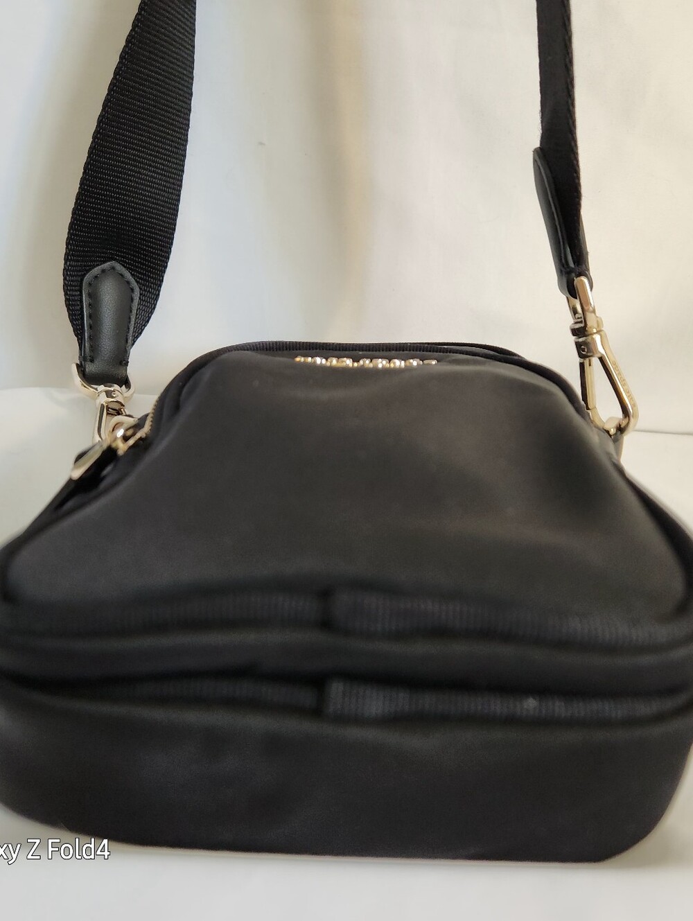 Kate Spade Black Nylon Mini Crossbody Pouch with Gold Logo - Picture 4 of 8